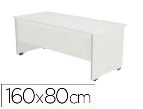 Mesa de escritorio rocada serie work 160x80 cm acabamento aw04 branco/branco , Rocada , 63250 , 8427951068422